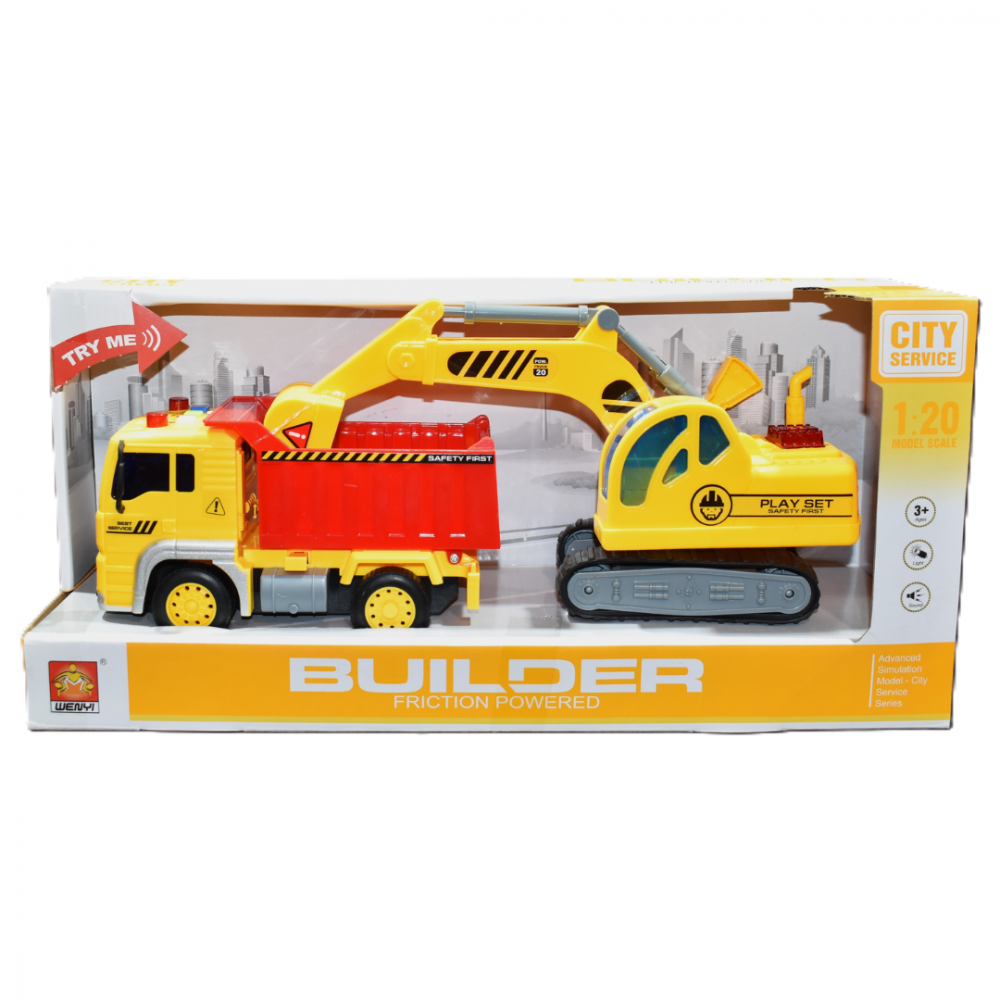 Camion cu excavator, sunete și lumini [8]