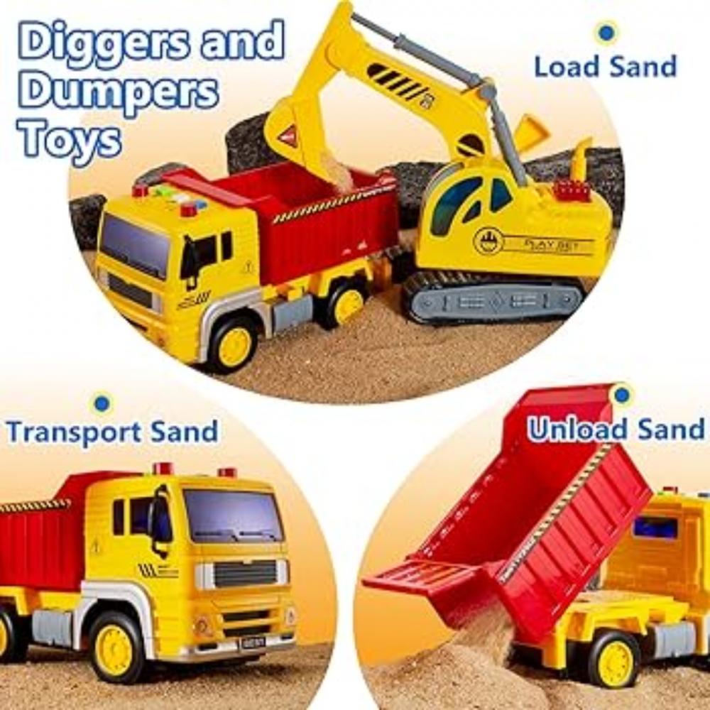 Camion cu excavator, sunete și lumini [3]