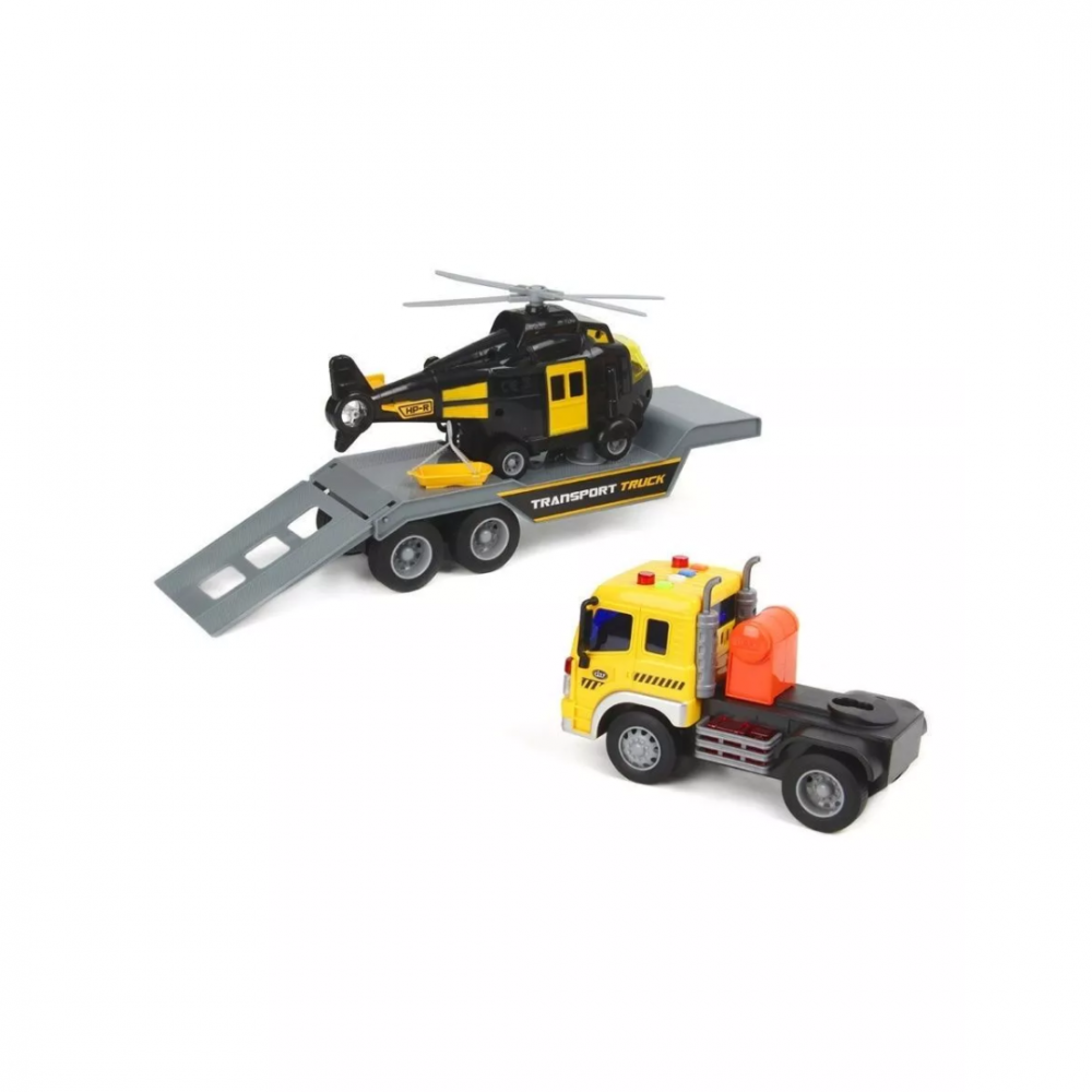 Camion cu platformă și elicopter [4]