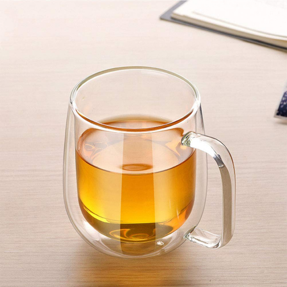 Cana din sticlă borosilicată cu pereți dubli [5]