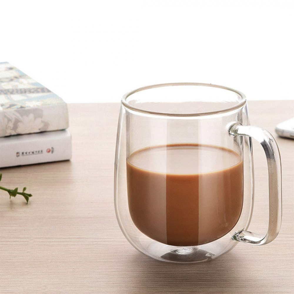 Cana din sticlă borosilicată cu pereți dubli [4]