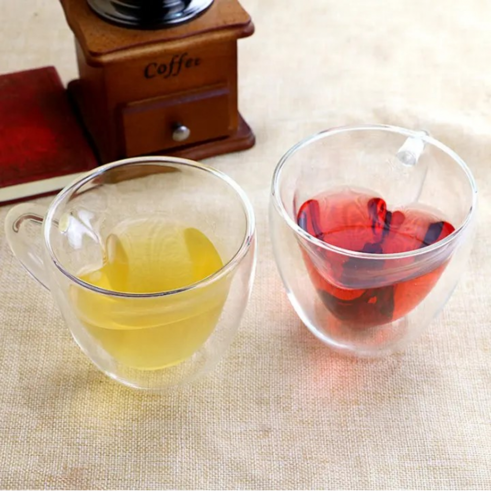 Cana din sticla borosilicată, forma de Inimă [4]