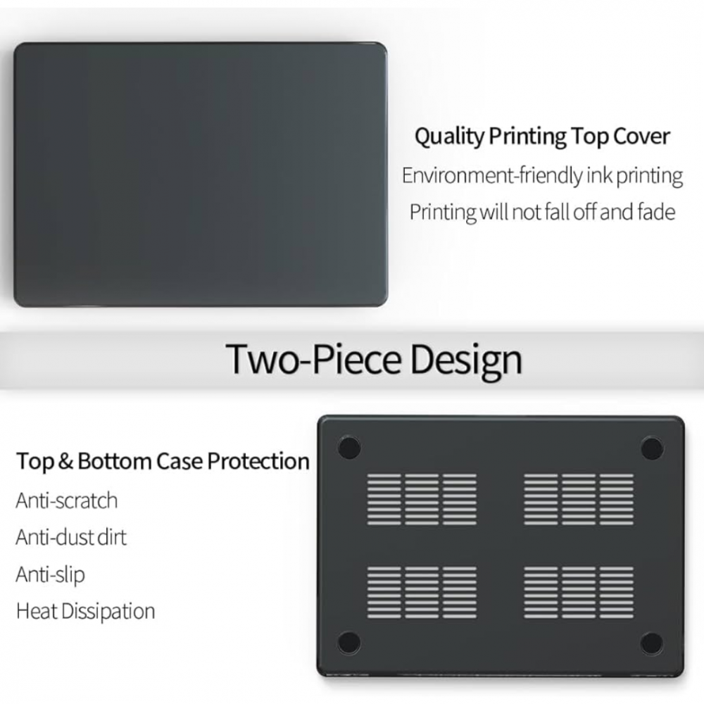 Carcasă de Protecție pentru MacBook Air M1/M2 16 inch, Gri [5]