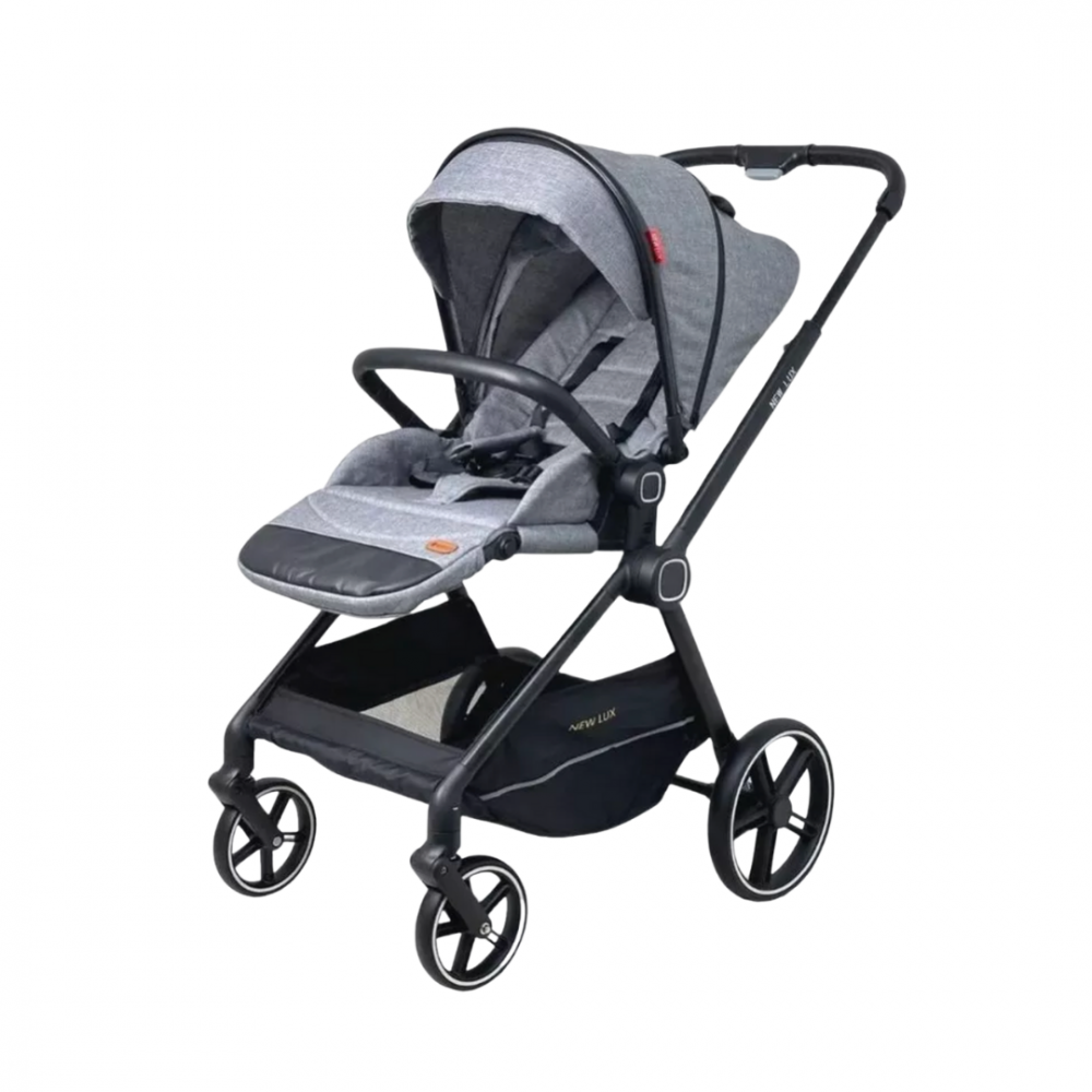 Cărucior copii 2 în 1, cu înălțător, Gri deschis [2]