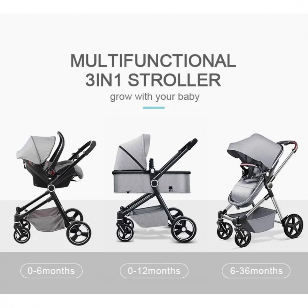 Cărucior sport, Gri deschis [4]