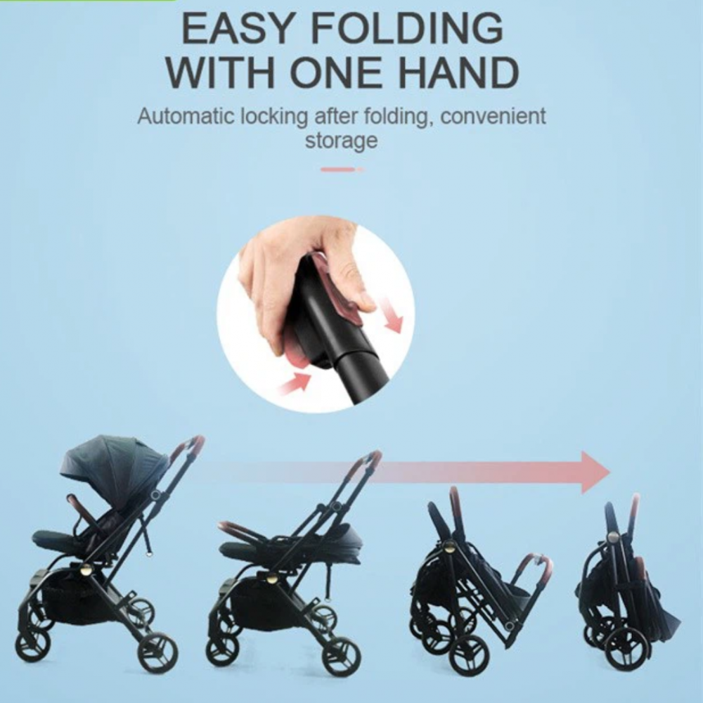 Cărucior sport reversibil,  Albastru [4]