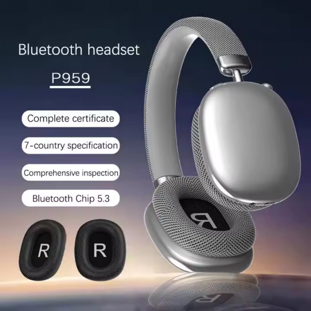 Casti Over the Ear, Wireless, Bluetooth 5.3, Sunet HiFi, Stereo Surround, Gri [4]