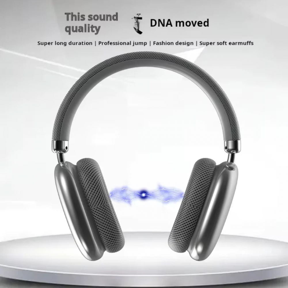Casti Over the Ear, Wireless, Bluetooth 5.3, Sunet HiFi, Stereo Surround, Gri [5]