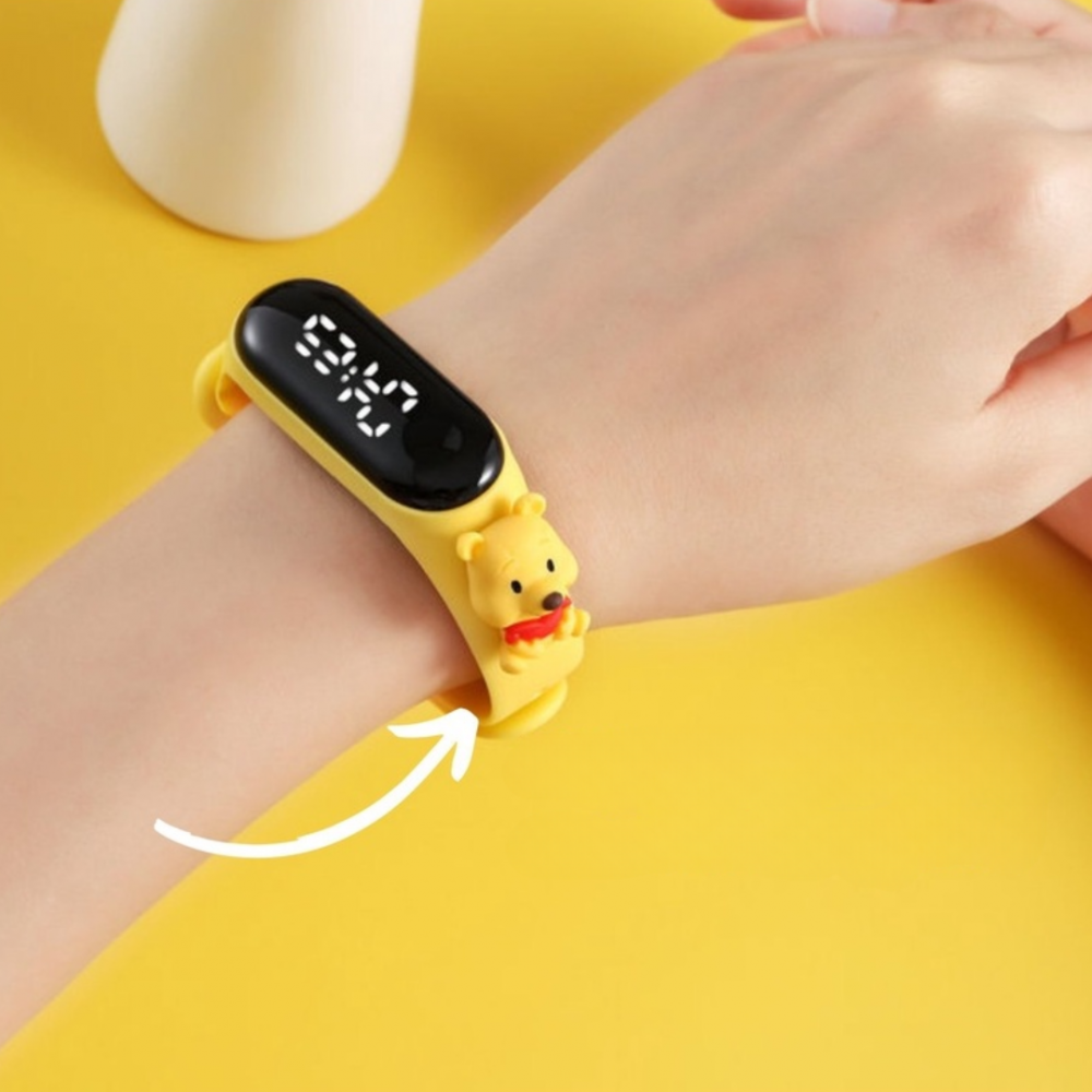 Ceas pentru Copii, model Ursuleț, Galben [2]