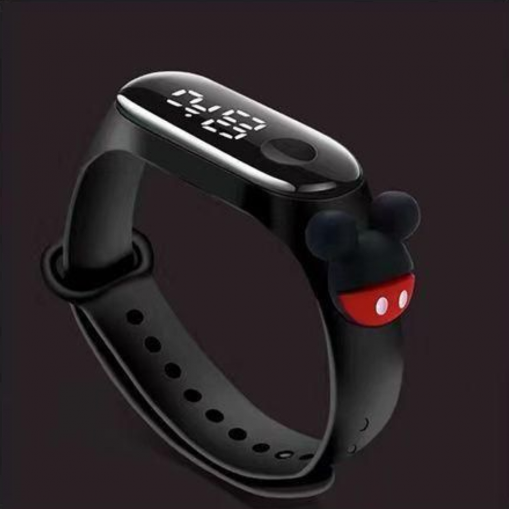 Ceas pentru Copii, model Mickey Mouse, Negru [2]