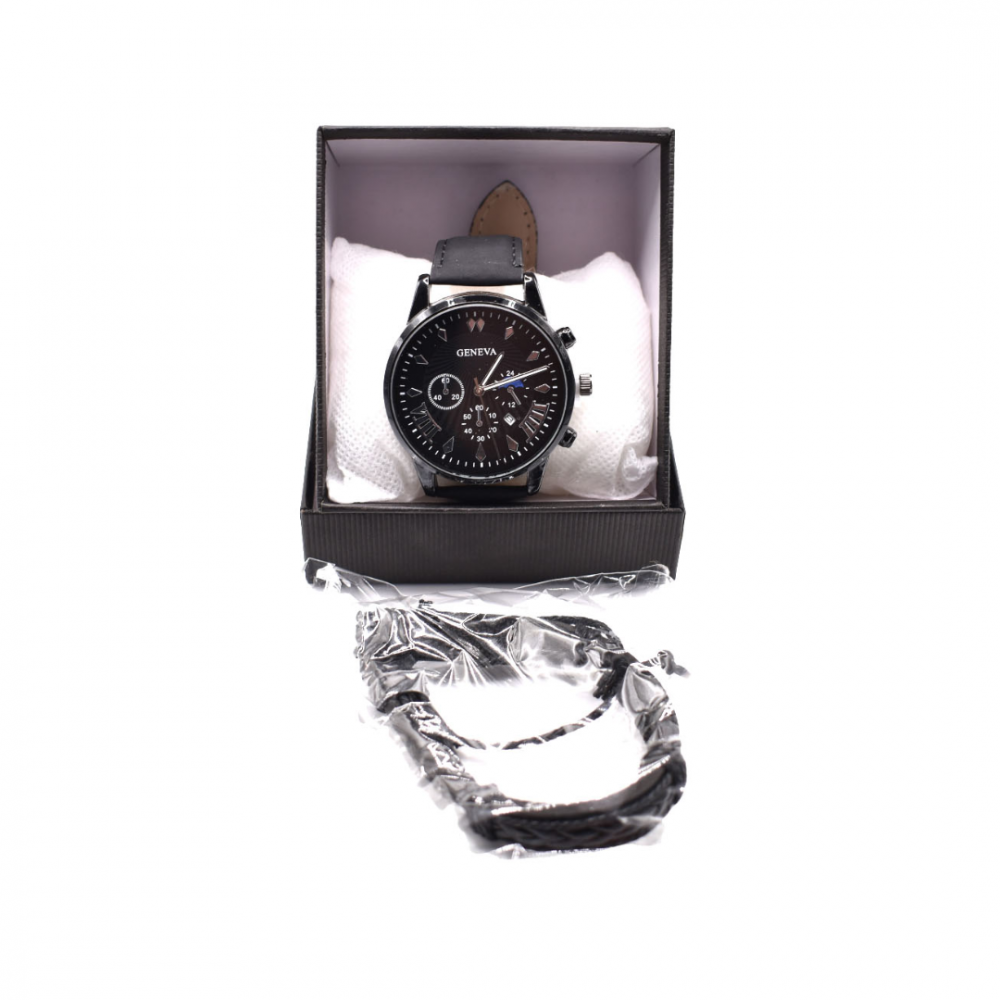 Ceas bărbătesc din oțel inoxidabil cu brățară [5]