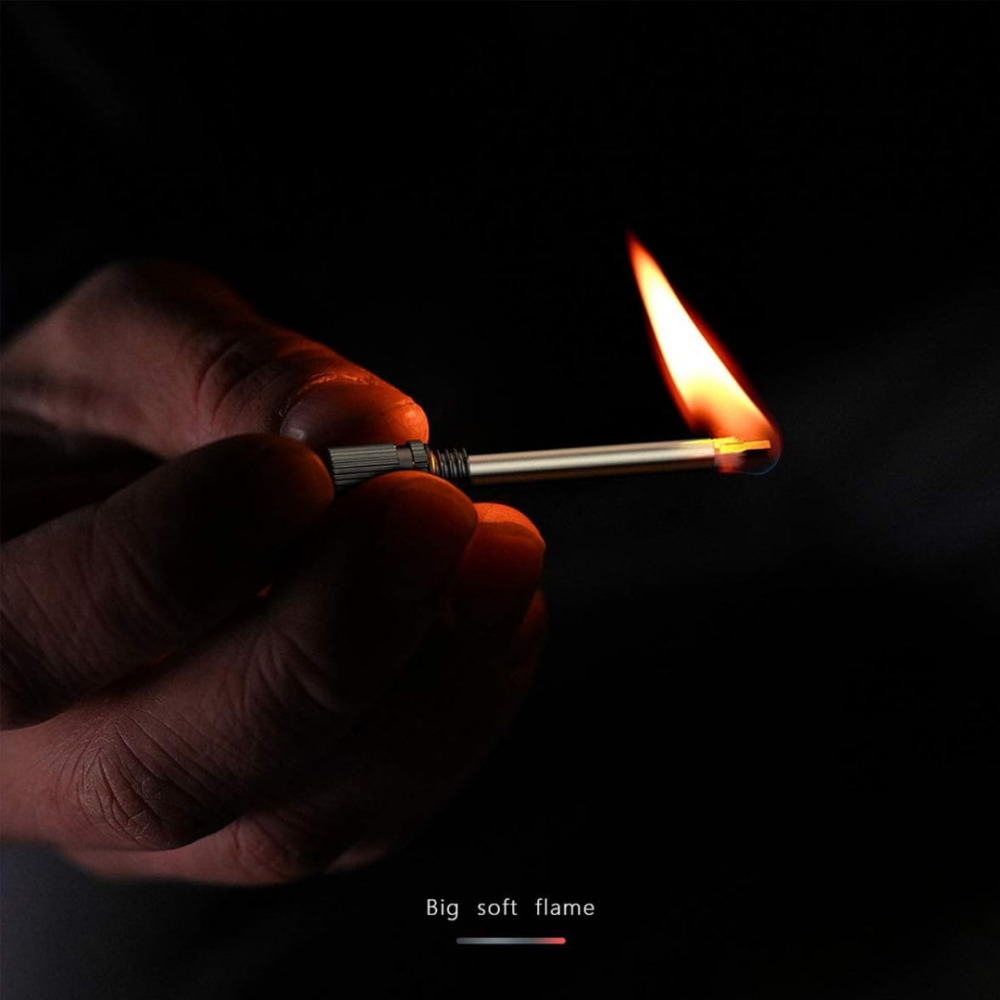 Chibrit reîncărcabil cilindric, auriu/roze [4]