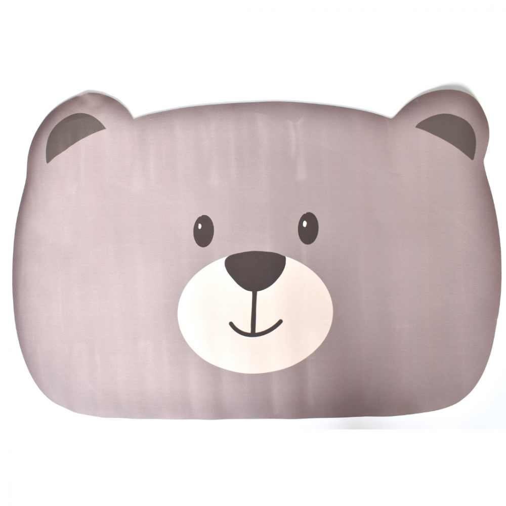 Covoraș antiderapant absorbant pentru baie/bucătărie, gri, model ursuleț [3]