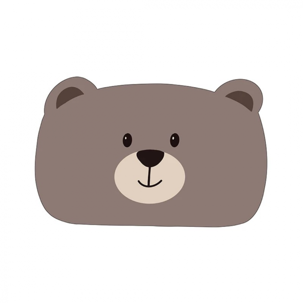 Covoraș antiderapant absorbant pentru baie/bucătărie, gri, model ursuleț [1]