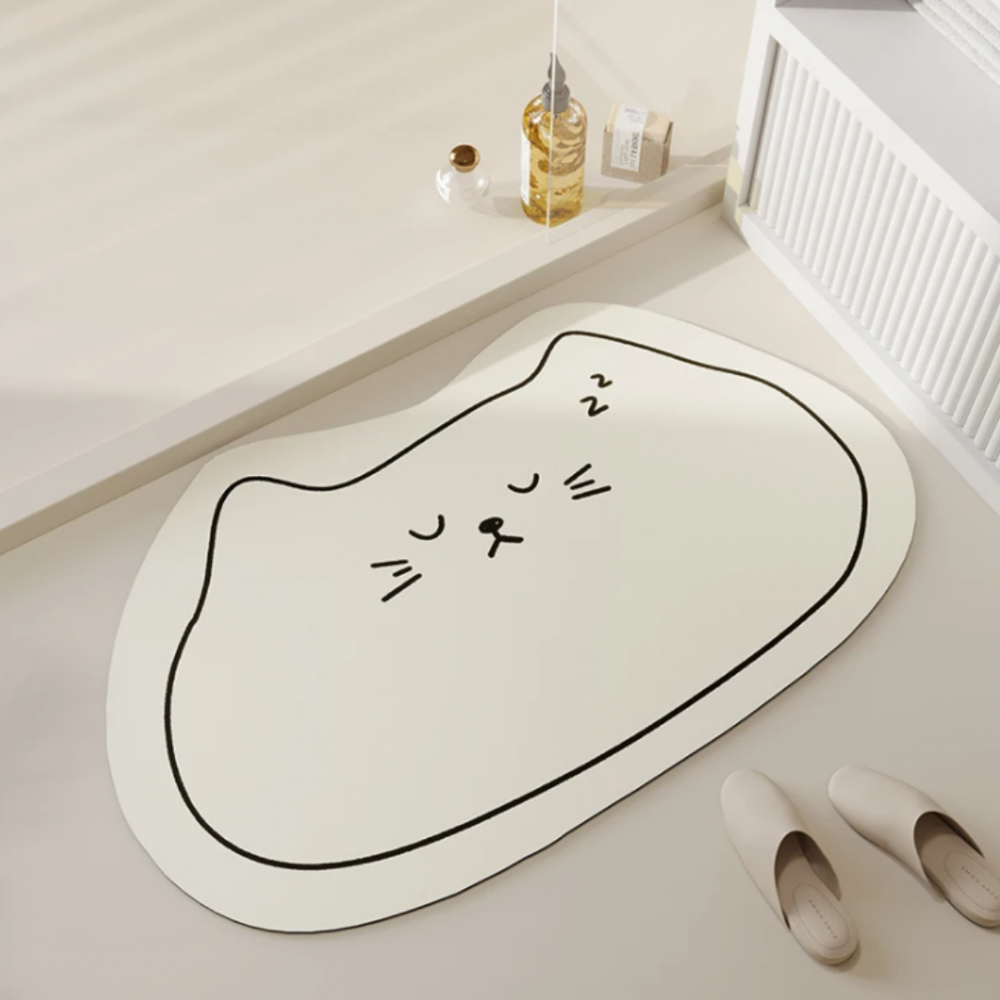 Covoraș antiderapant absorbant pentru baie/bucătărie, model Pisicuță [2]
