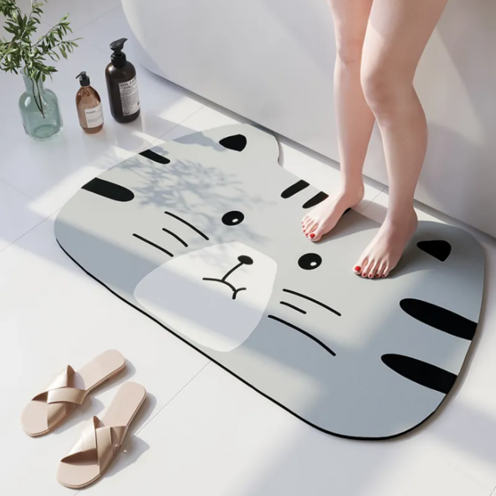 Covoraș antiderapant absorbant pentru baie/bucătărie, model Tigrișor [2]