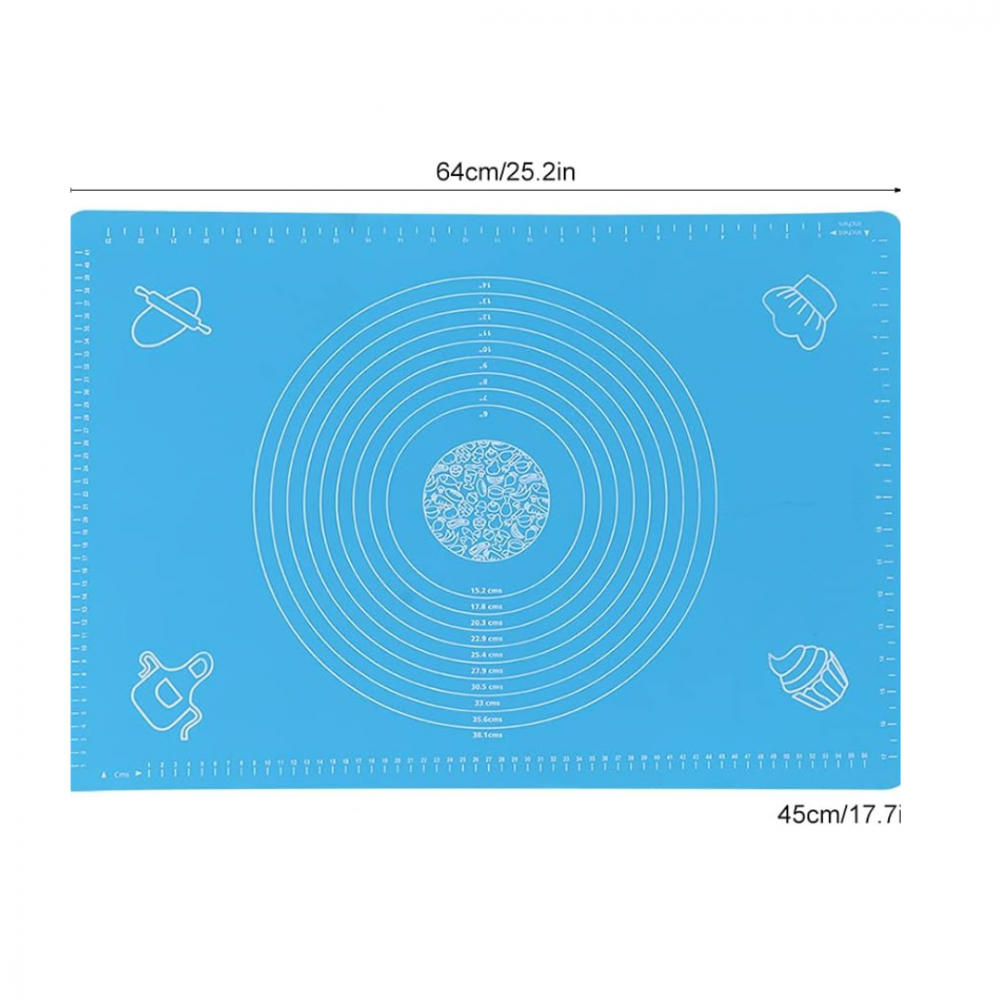 Covoraș pentru frământat din silicon, Bleu [7]