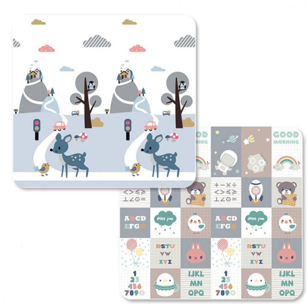 Covoraș pliabil pentru joacă, spumă XPE antișoc, reversibil [5]