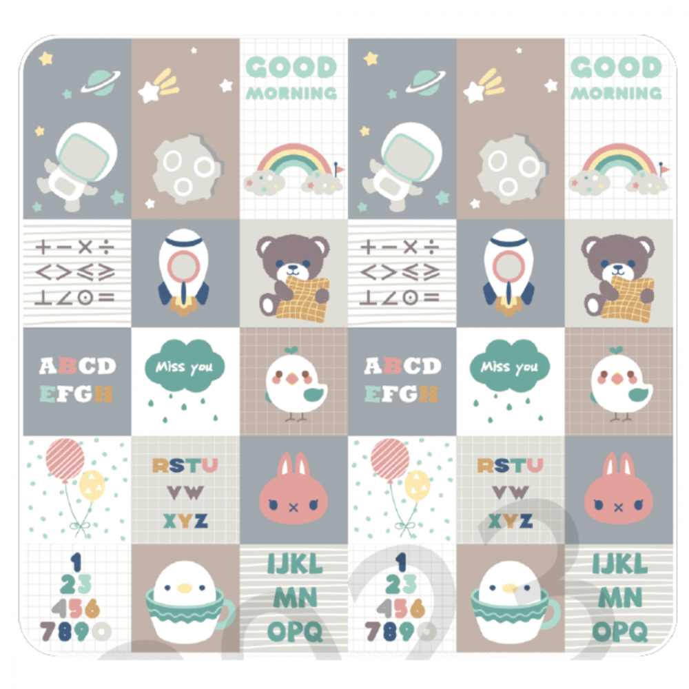 Covoraș pliabil pentru joacă, spumă XPE antișoc, reversibil [4]