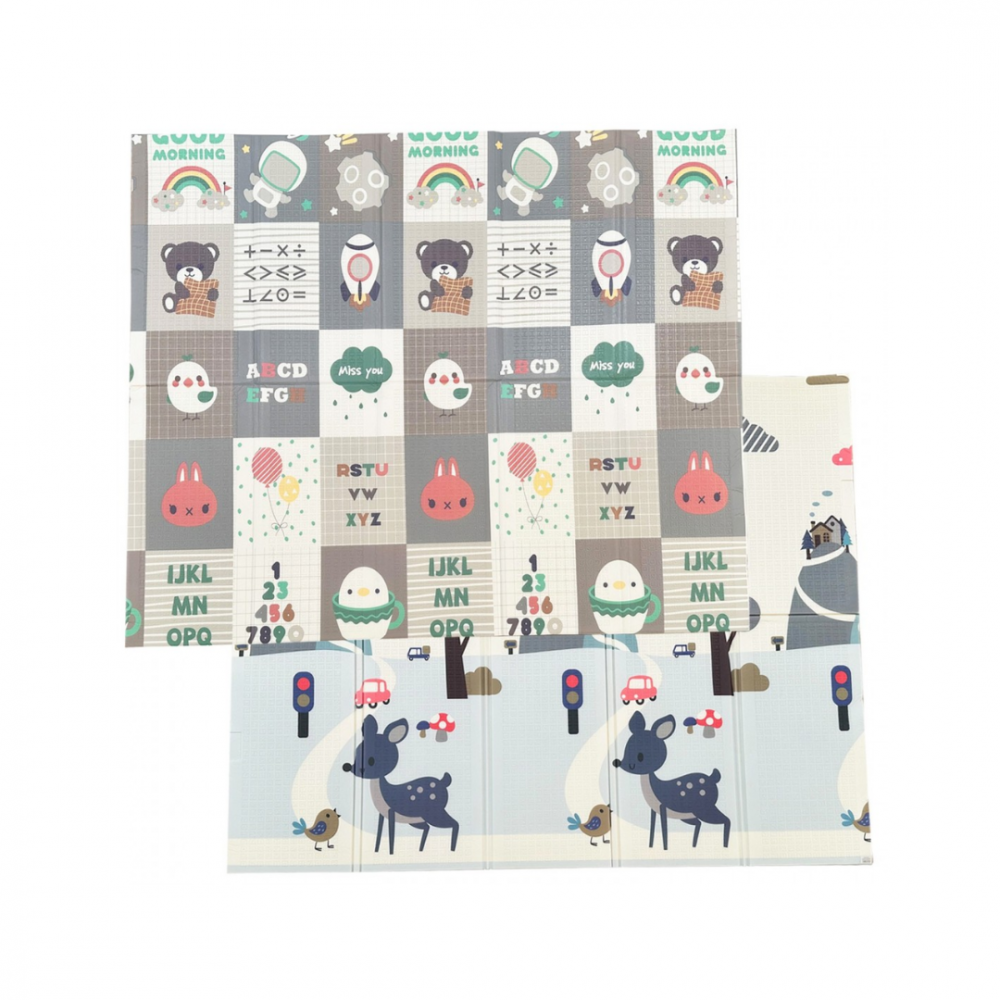 Covoraș pliabil pentru joacă, spumă XPE antișoc, reversibil [6]