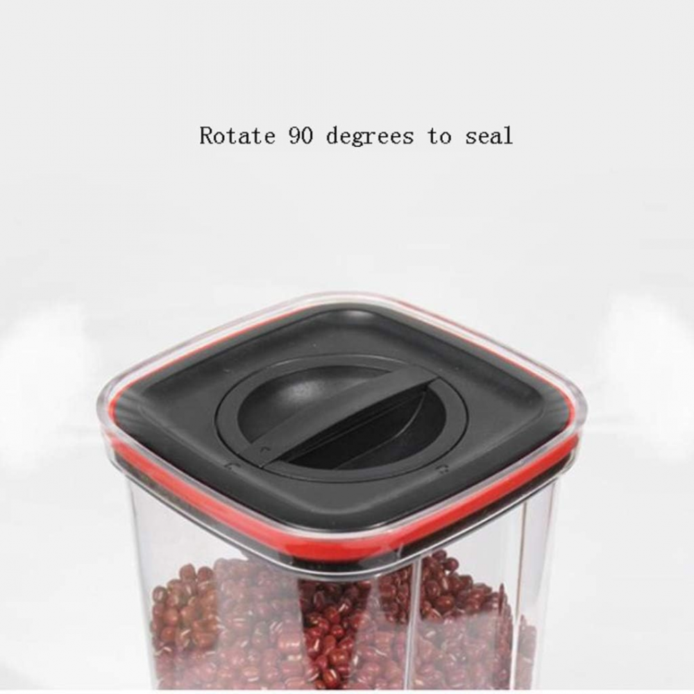 Cutie depozitare cu capac, mecanism închidere etanș, 600ml [5]