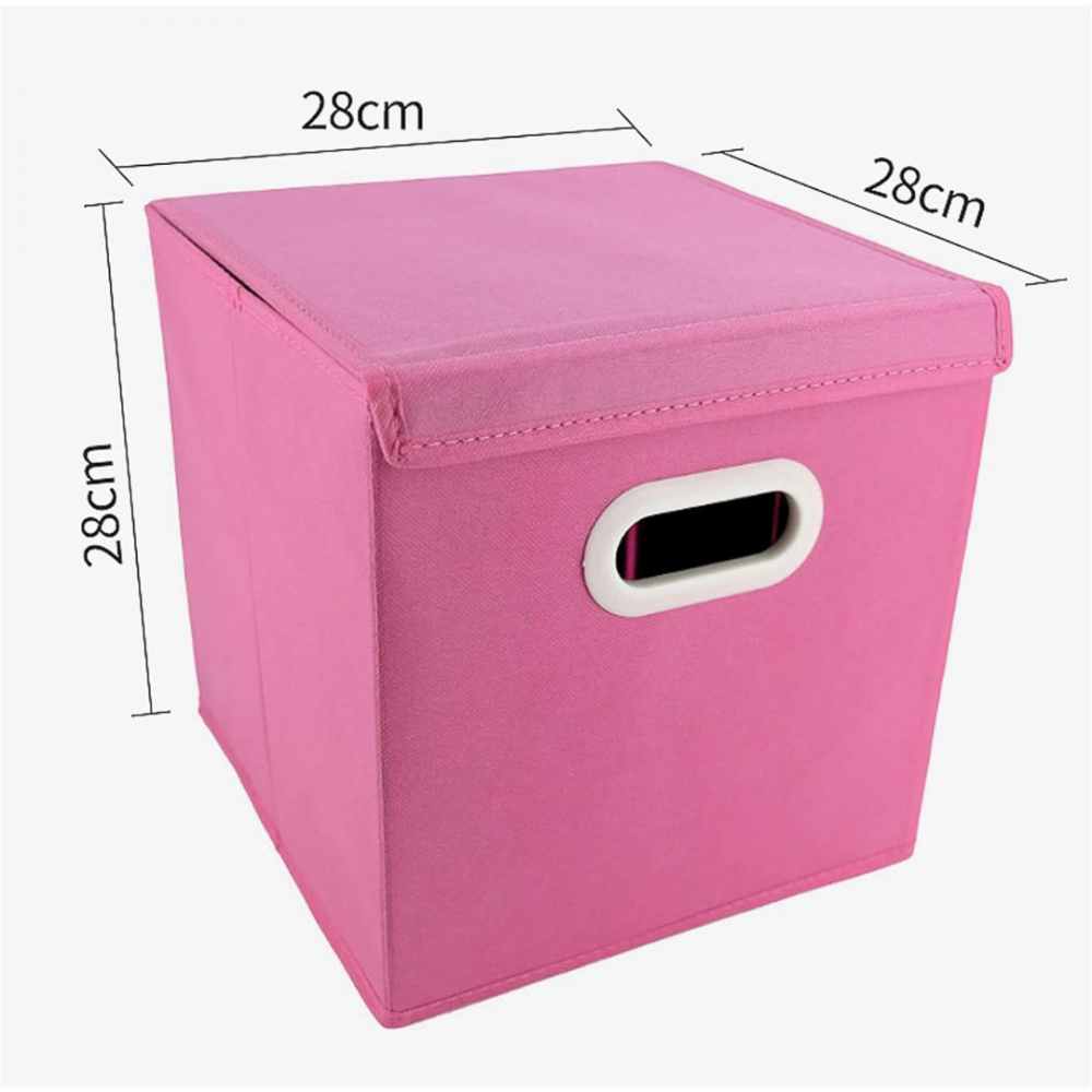 Cutie depozitare din material textil, Turcoaz [5]