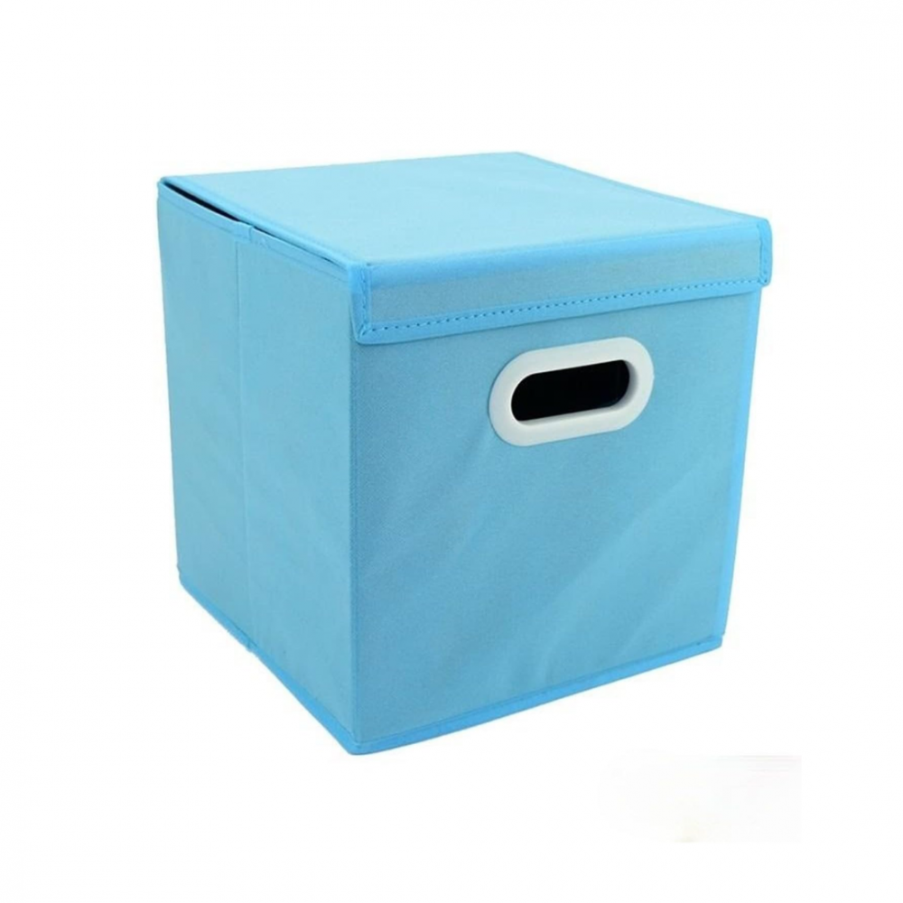 Cutie depozitare din material textil, Turcoaz [1]