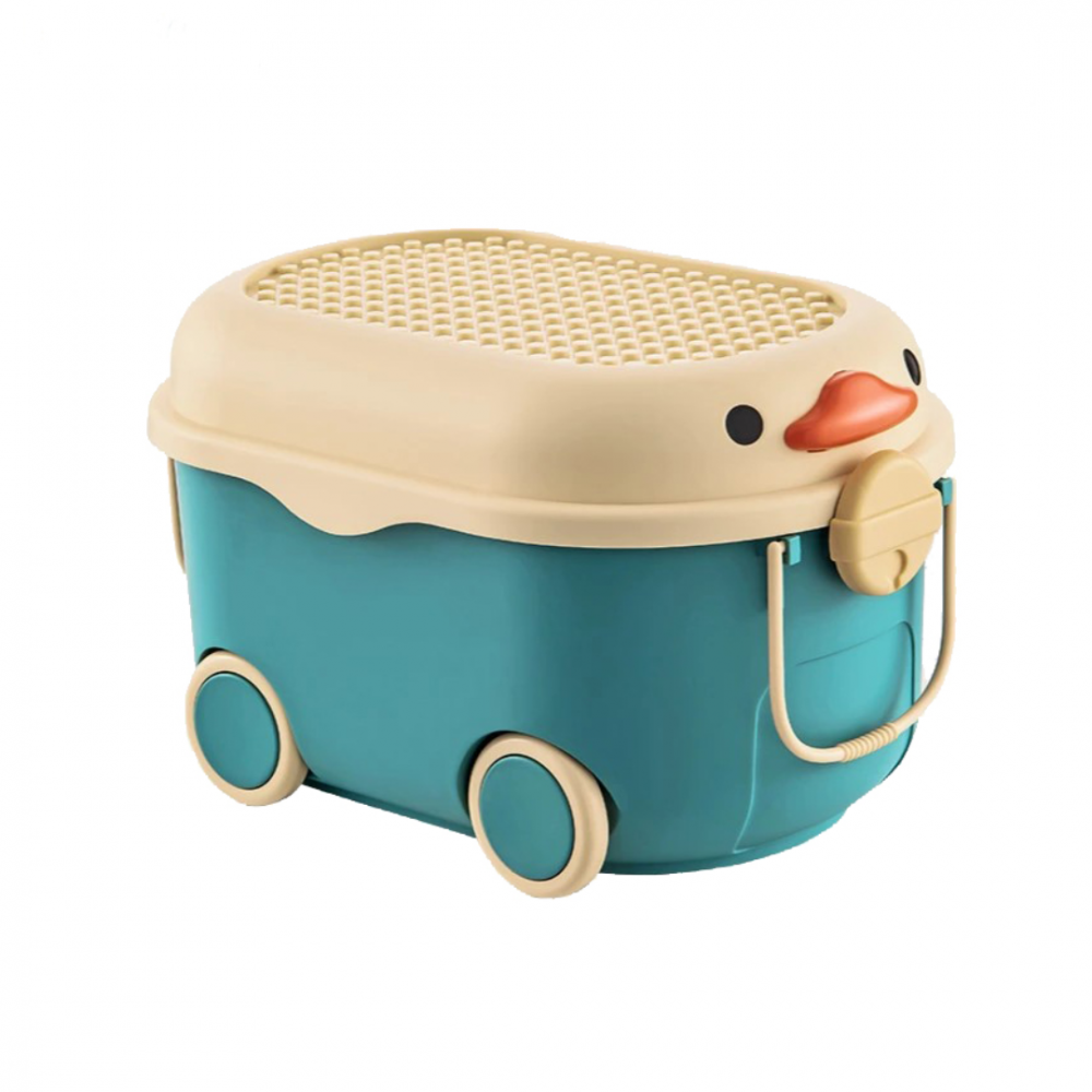 Cutie depozitare jucării pentru copii, model rățușcă, turcoaz [1]