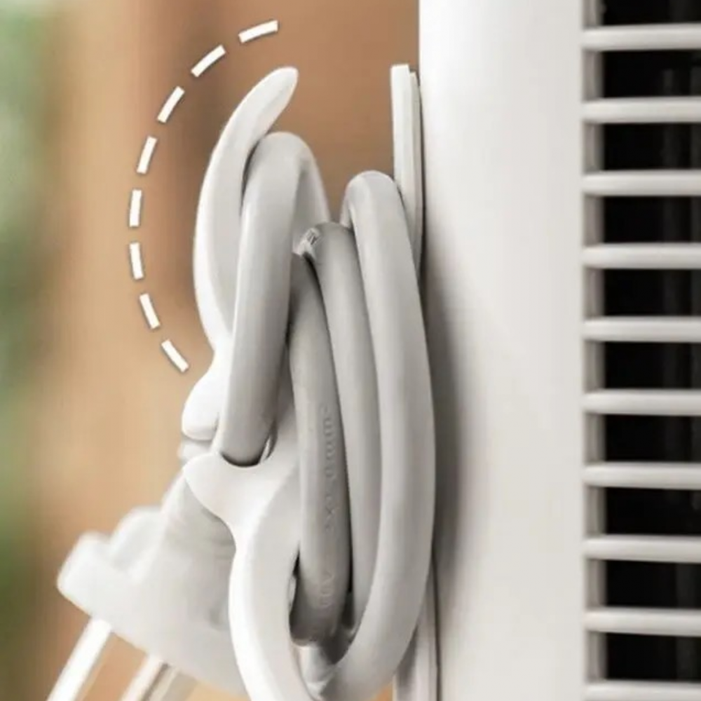 Organizator de cablu din silicon pentru electrocasnice, Alb [3]