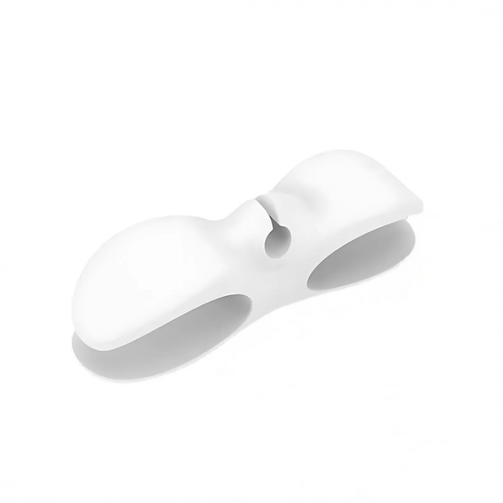 Organizator de cablu din silicon pentru electrocasnice, Alb [1]