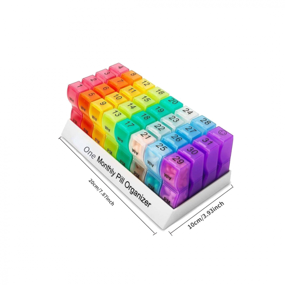 Cutie organizator medicamente 31 zile / 2 compartimente [9]