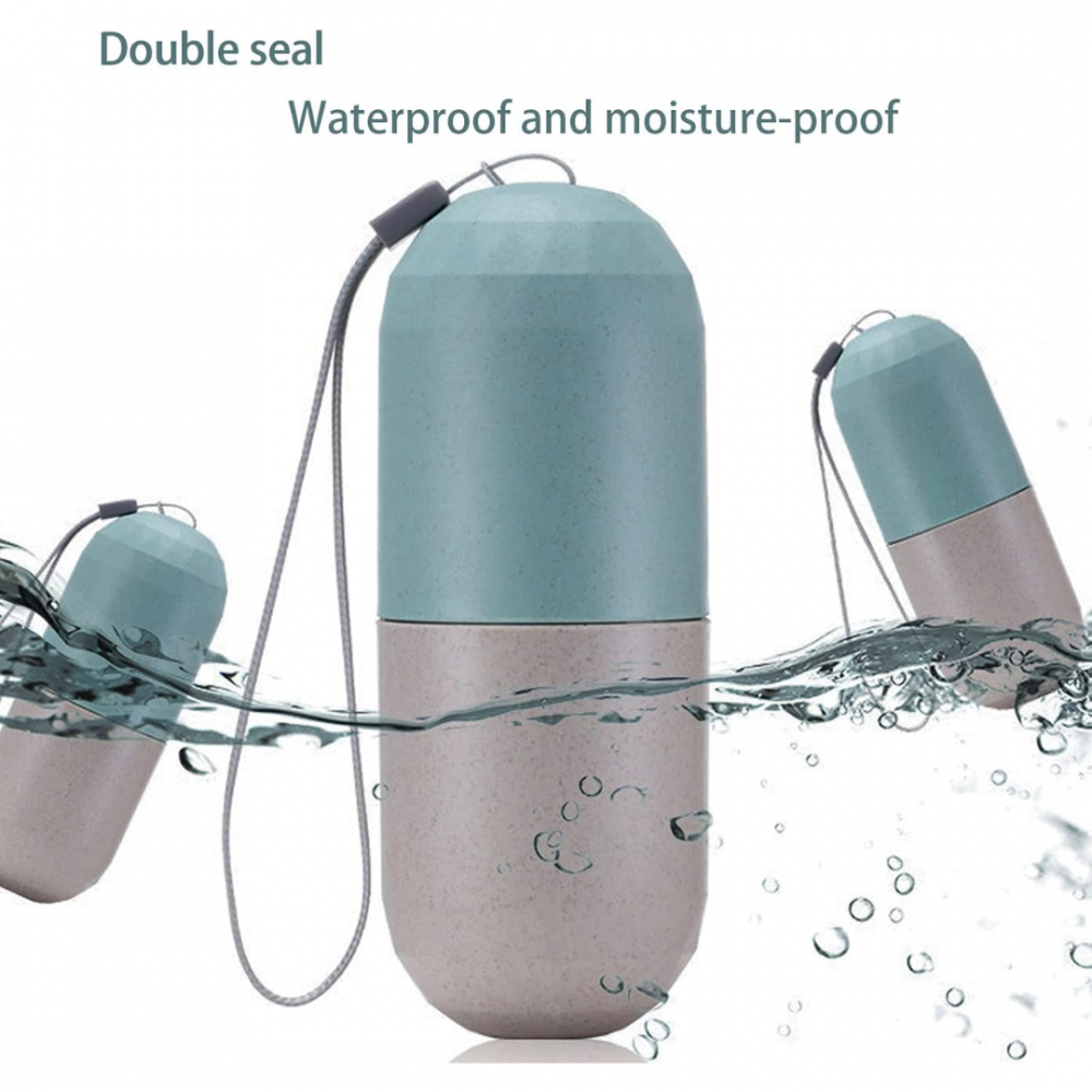 Cutie organizator medicamente, ideală pentru călătorii, cu 8 compartimente și agățătoare [2]