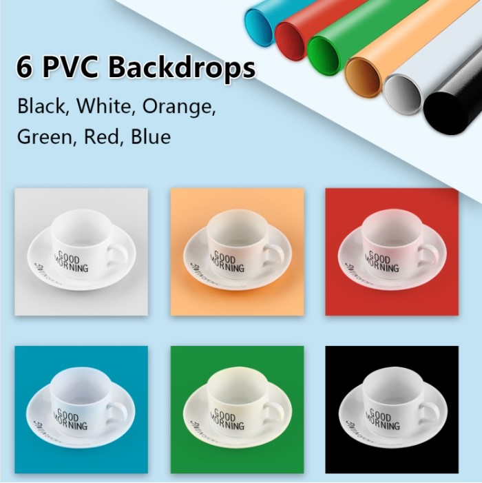 Cutie pliabilă pentru studio foto, 30x30cm, cu LED, fundaluri multicolore [2]