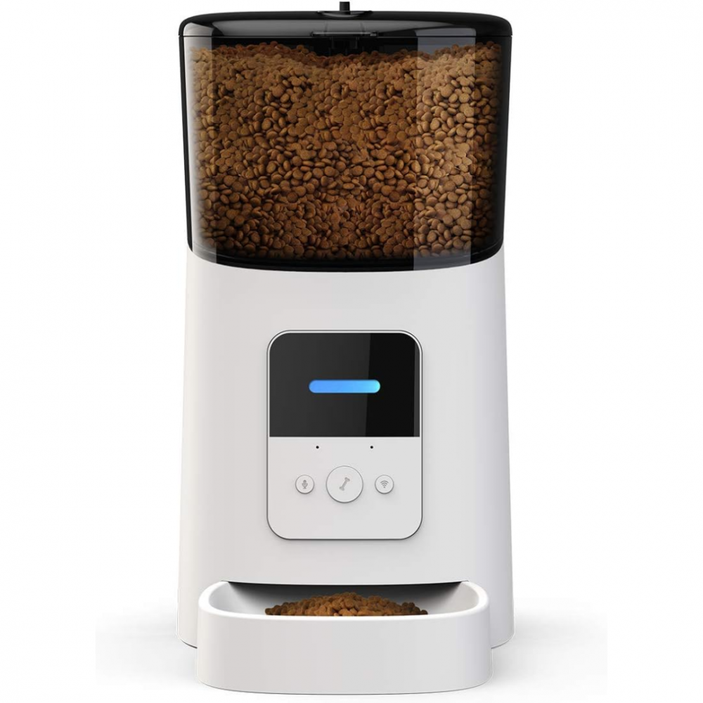 Dispenser automat pentru câini și pisici, control WiFi și programabil prin aplicație, capacitate 6 litri, alb [2]