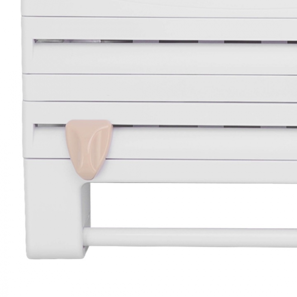 Dispenser de bucătărie pentru folii alimentare prosoape de hârtie, Alb [4]