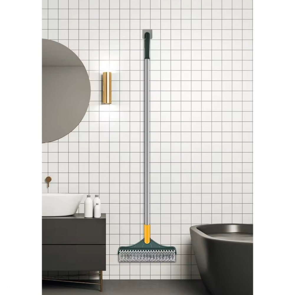 Dispozitiv de curățenie 3 în 1: mătură-perie în formă de V și racletă, verde/galben [8]