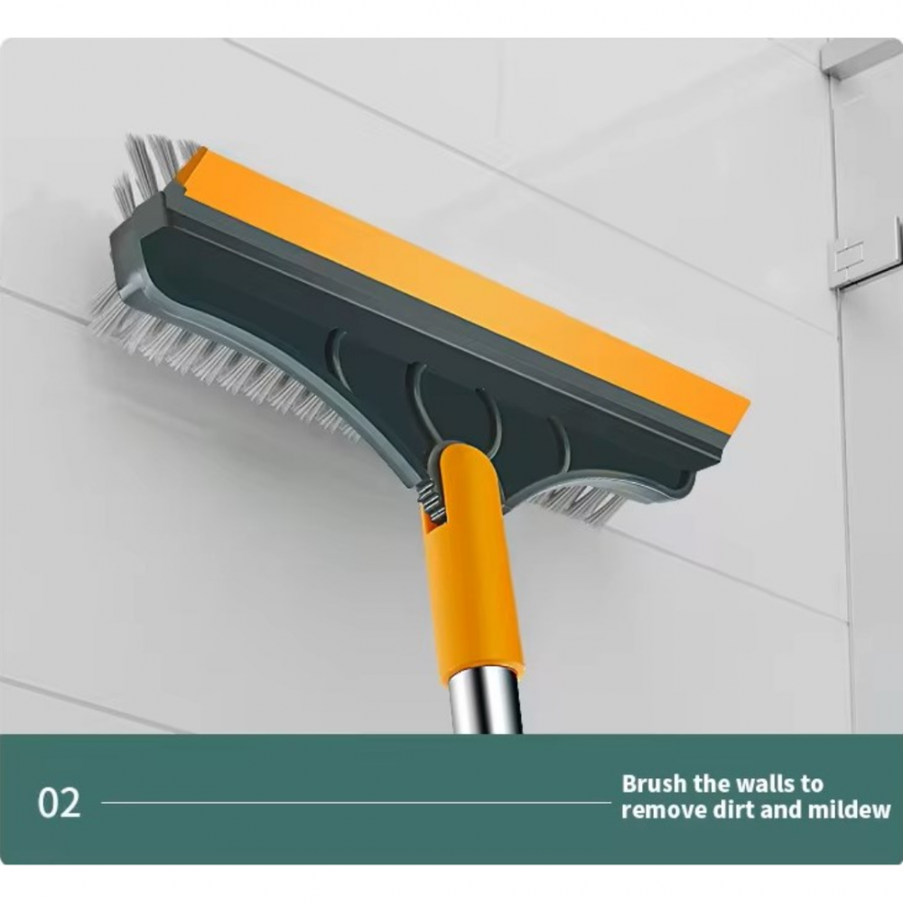 Dispozitiv de curățenie 3 în 1: mătură-perie în formă de V și racletă, verde/galben [4]