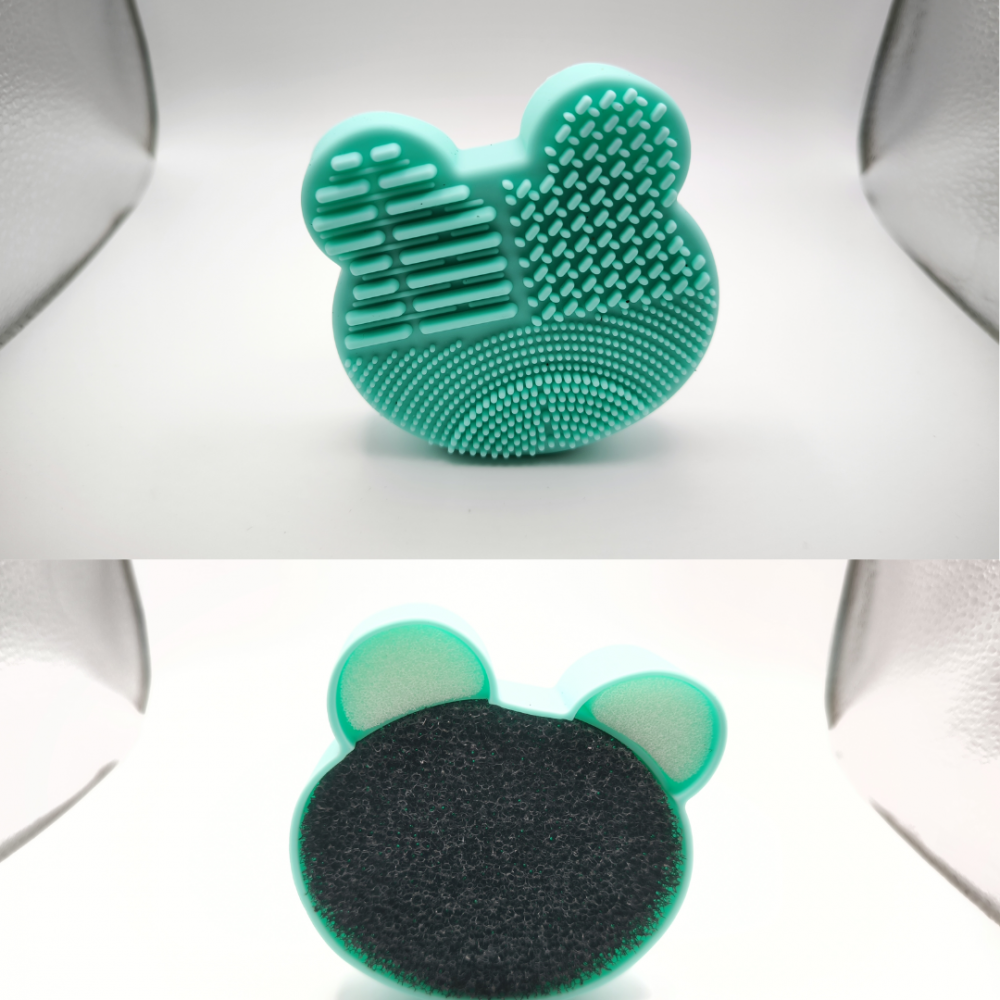 Dispozitiv din silicon pentru spălat pensule machiaj, Turcoaz [9]