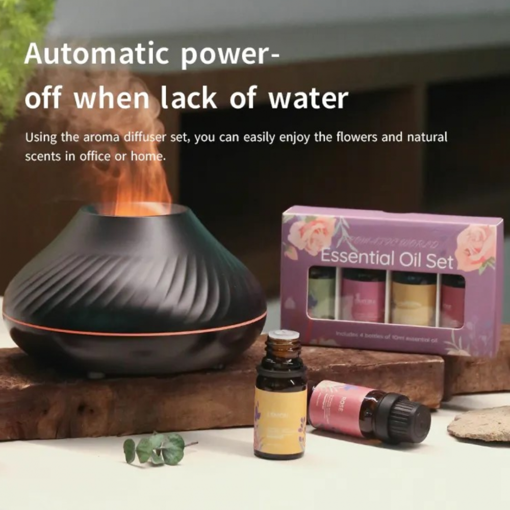 Set difuzor aromaterapie cu 4 uleiuri esențiale naturale [5]
