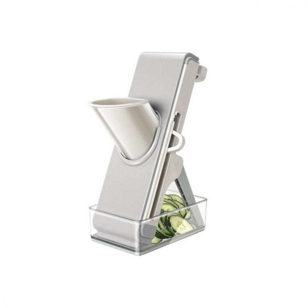 Feliator de legume cu manivelă, Gri [1]