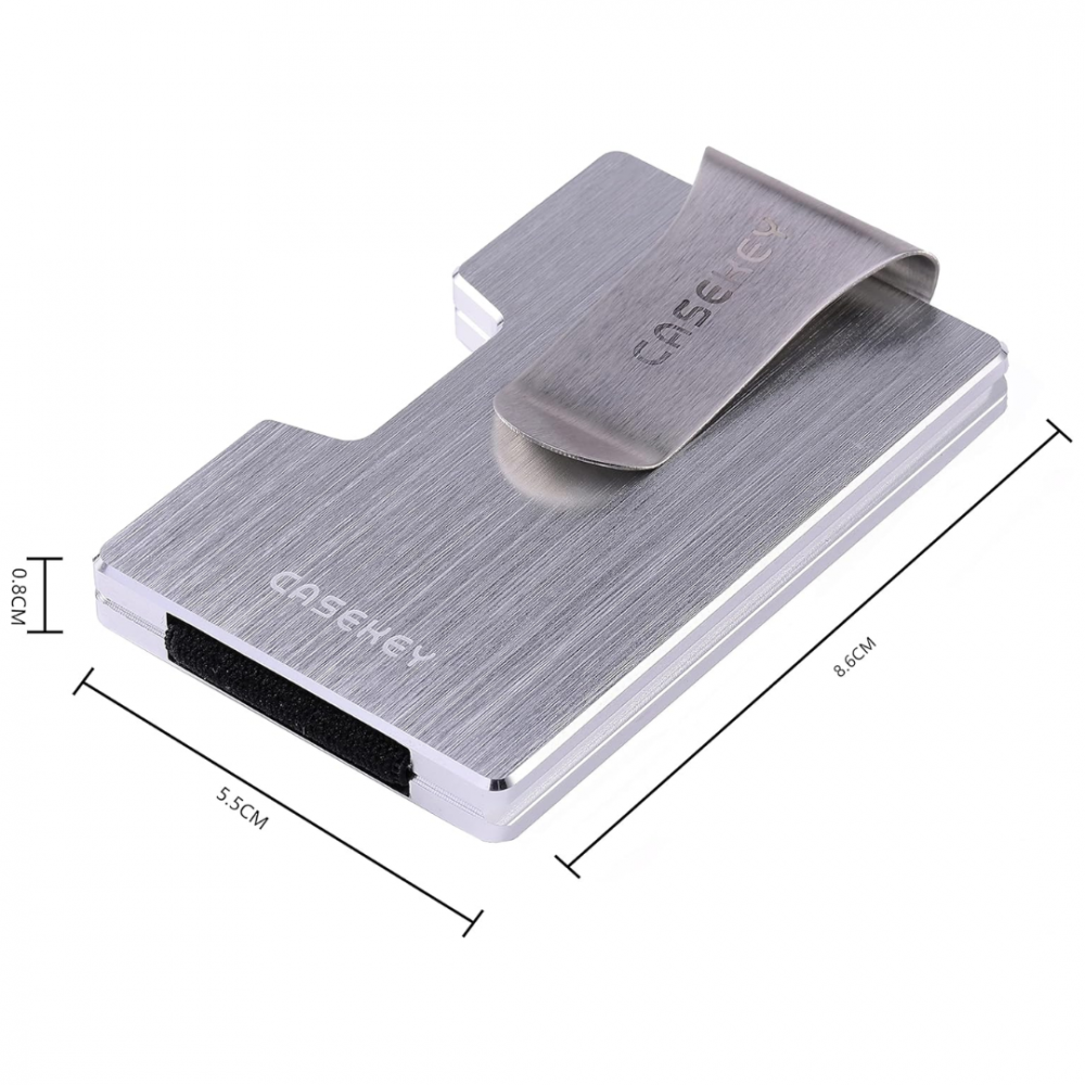 Portofel metalic pentru carduri cu RFID, negru [5]