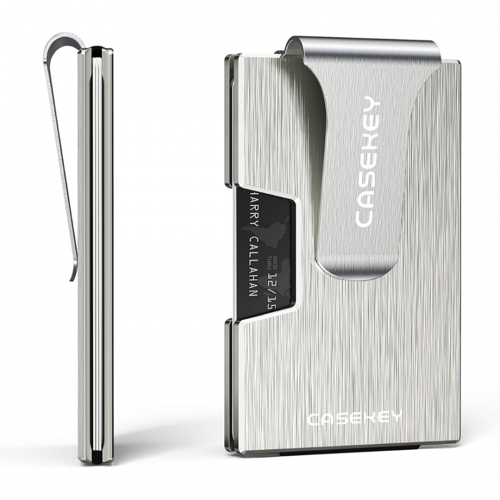 Portofel metalic pentru carduri cu RFID, negru [2]