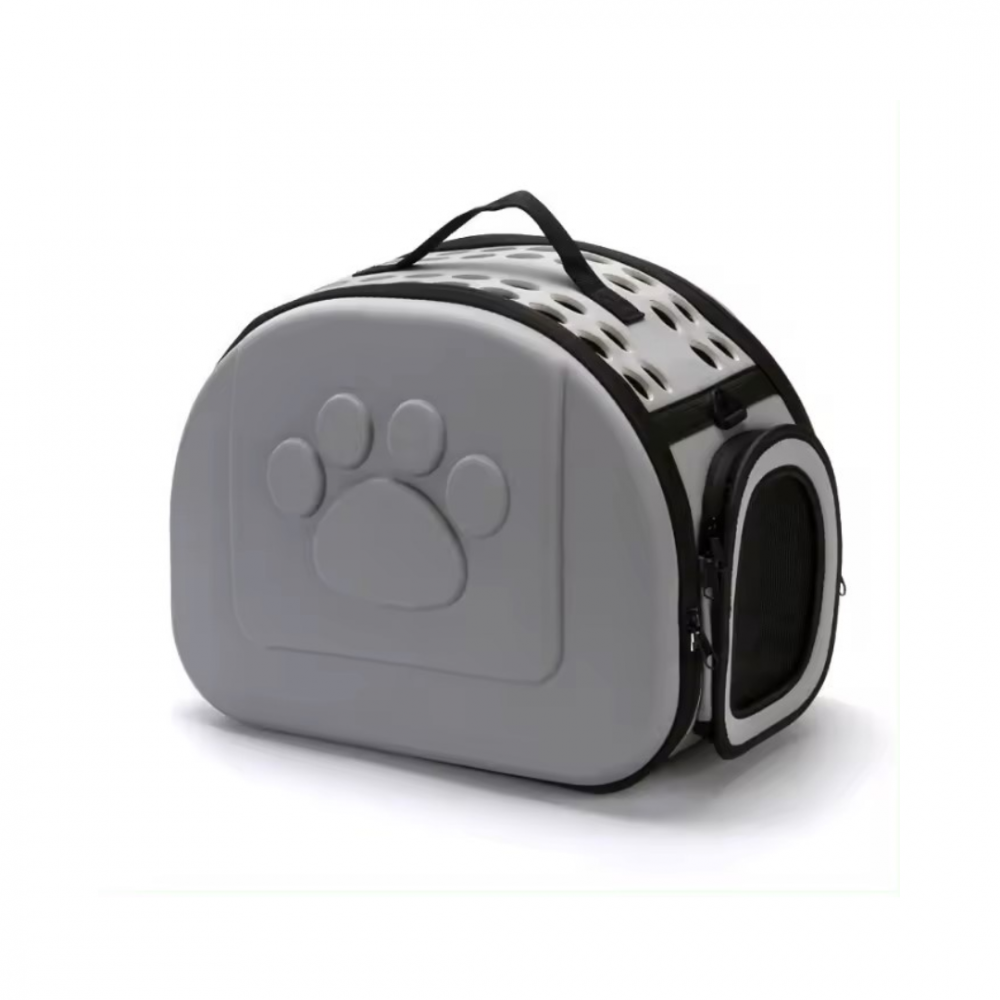 Geantă din silicon pentru transportul animalelor de companie de talie mică/medie, gri [1]