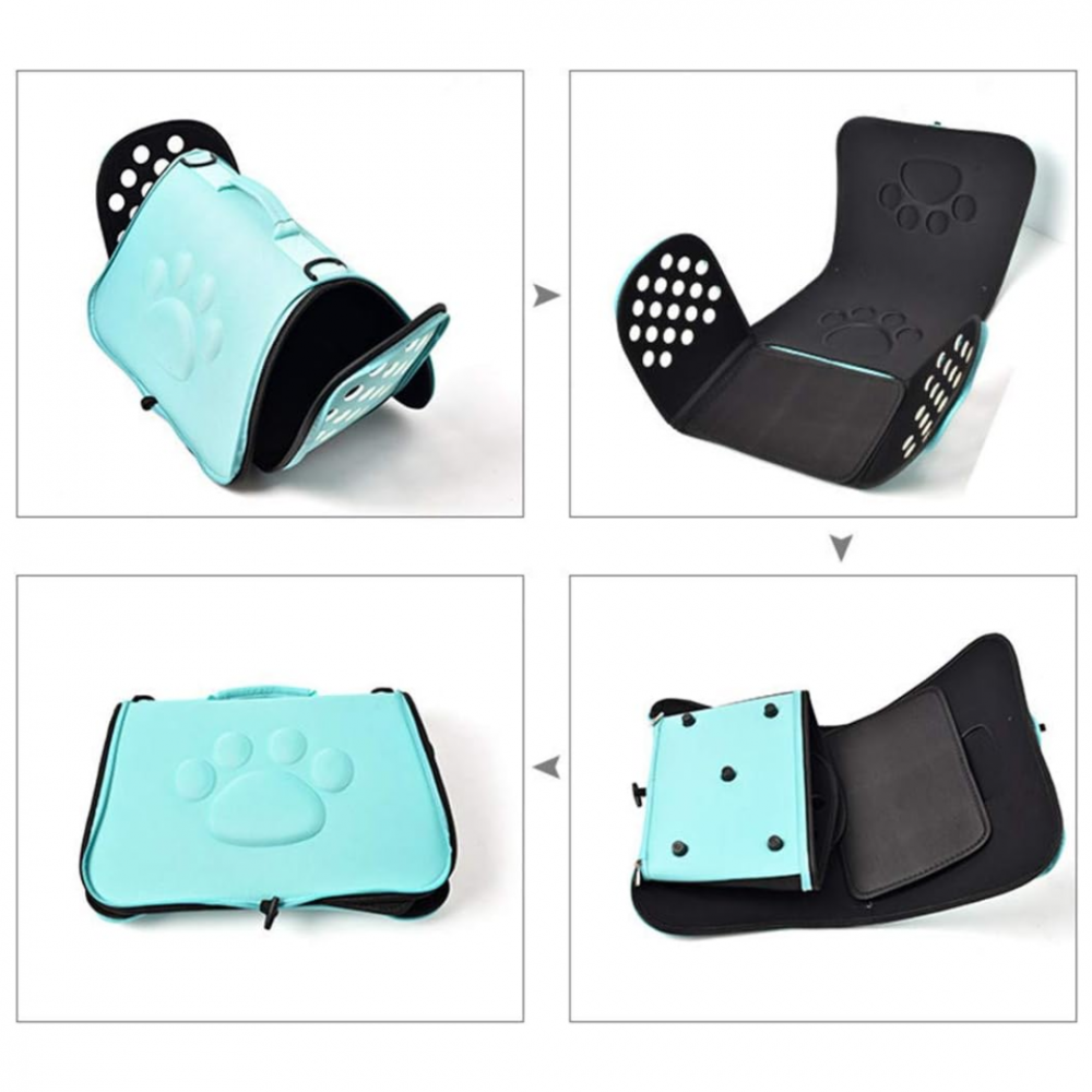 Geantă din silicon pentru transportul animalelor de companie de talie mică/medie, gri [8]