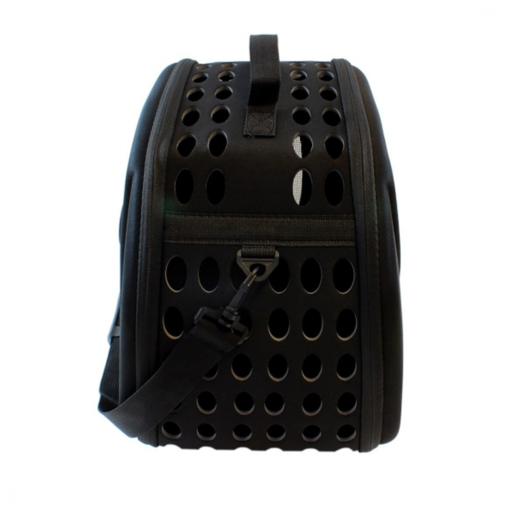 Geantă din silicon pentru transportul animalelor de companie de talie mică/medie, Negru [4]