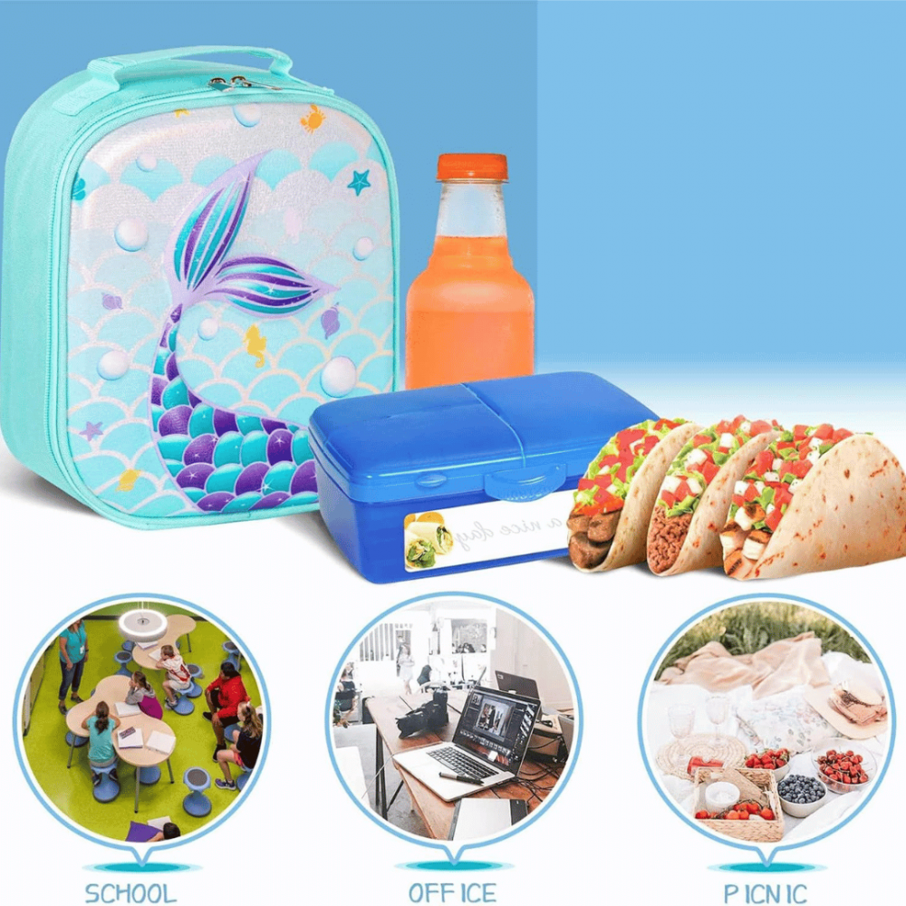 Ghiozdan tip gentuță pentru copii, model Coadă de Sirenă [5]