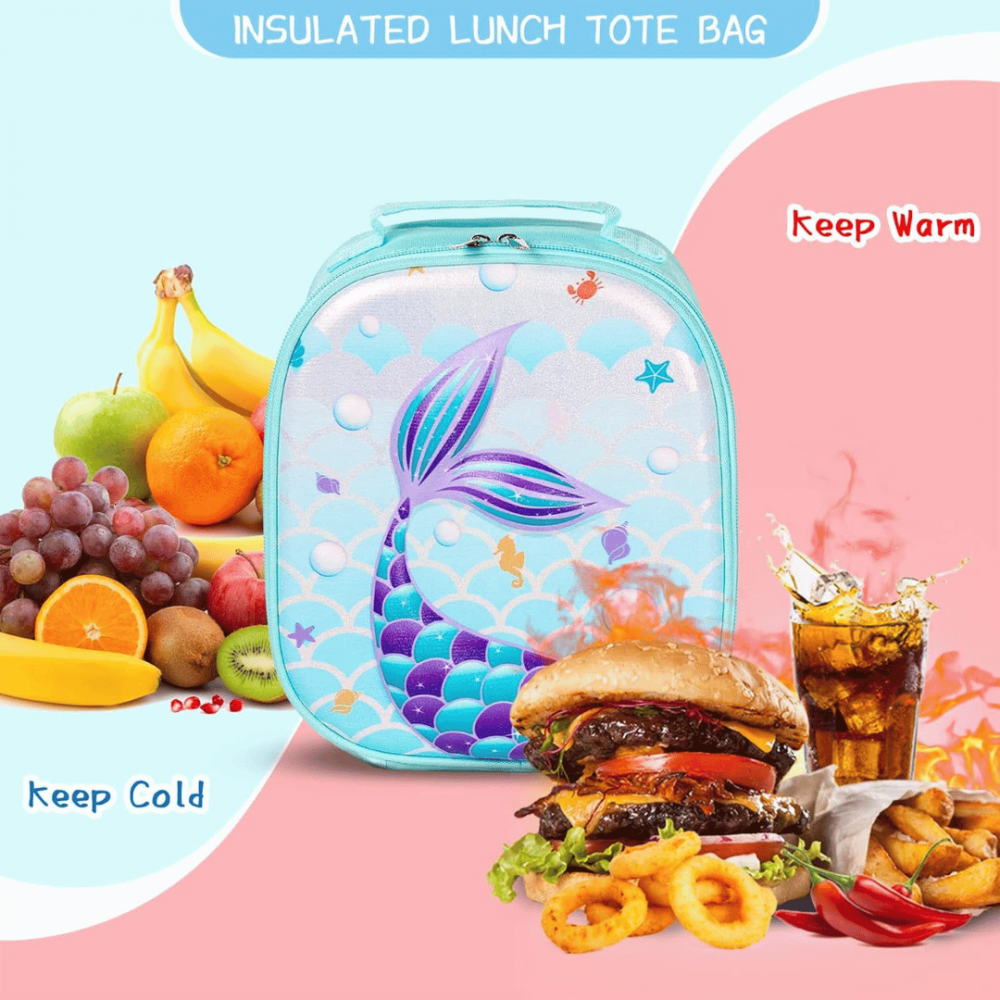 Ghiozdan tip gentuță pentru copii, model Coadă de Sirenă [4]