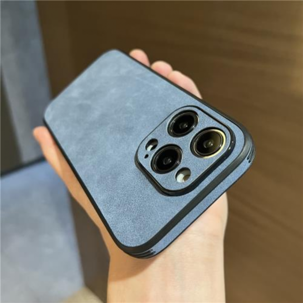 Husa de protecție din piele ecologică cu MagSafe pentru iPhone 13, Albastru [5]