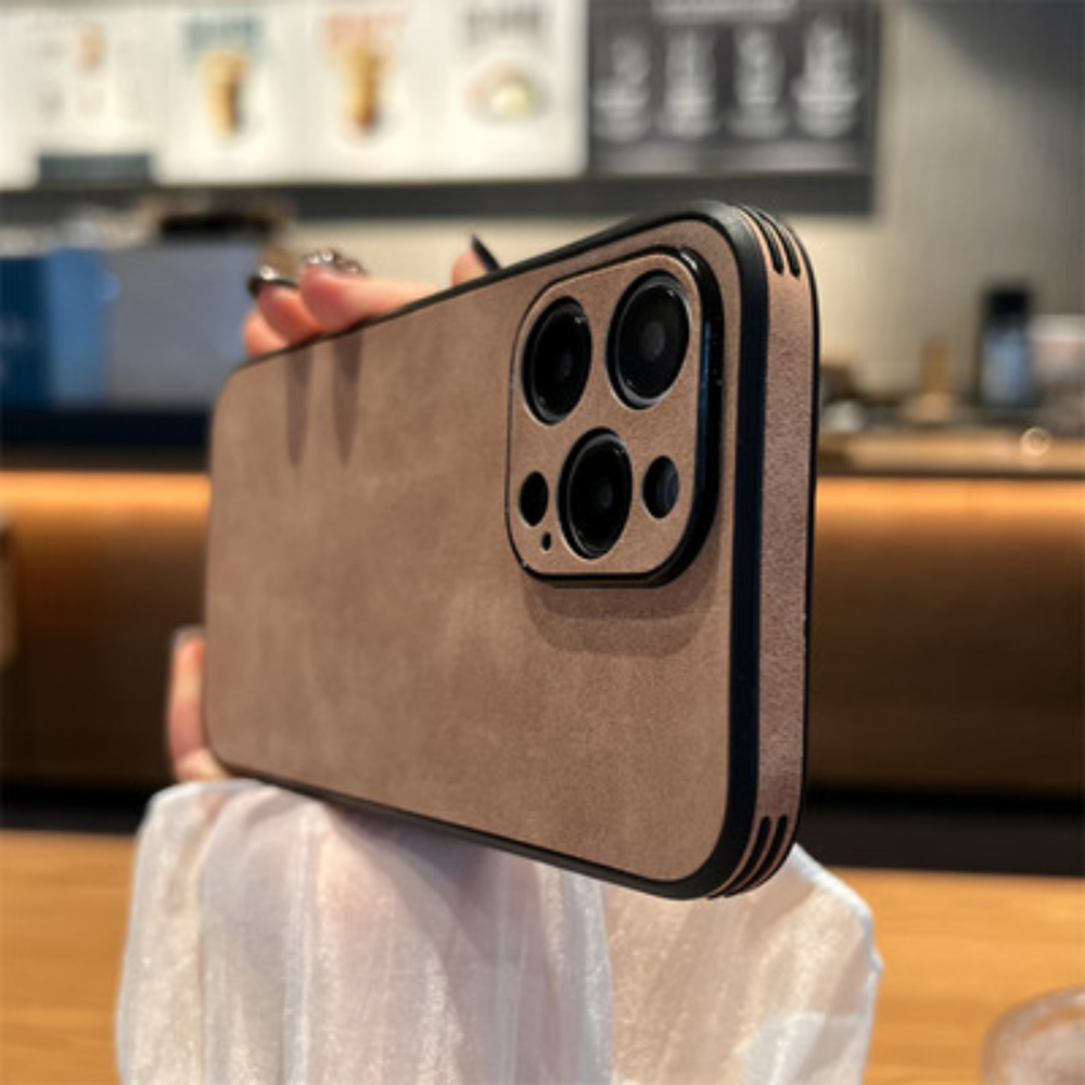 Husa de protecție din piele ecologică cu MagSafe pentru iPhone 14, Maro [10]