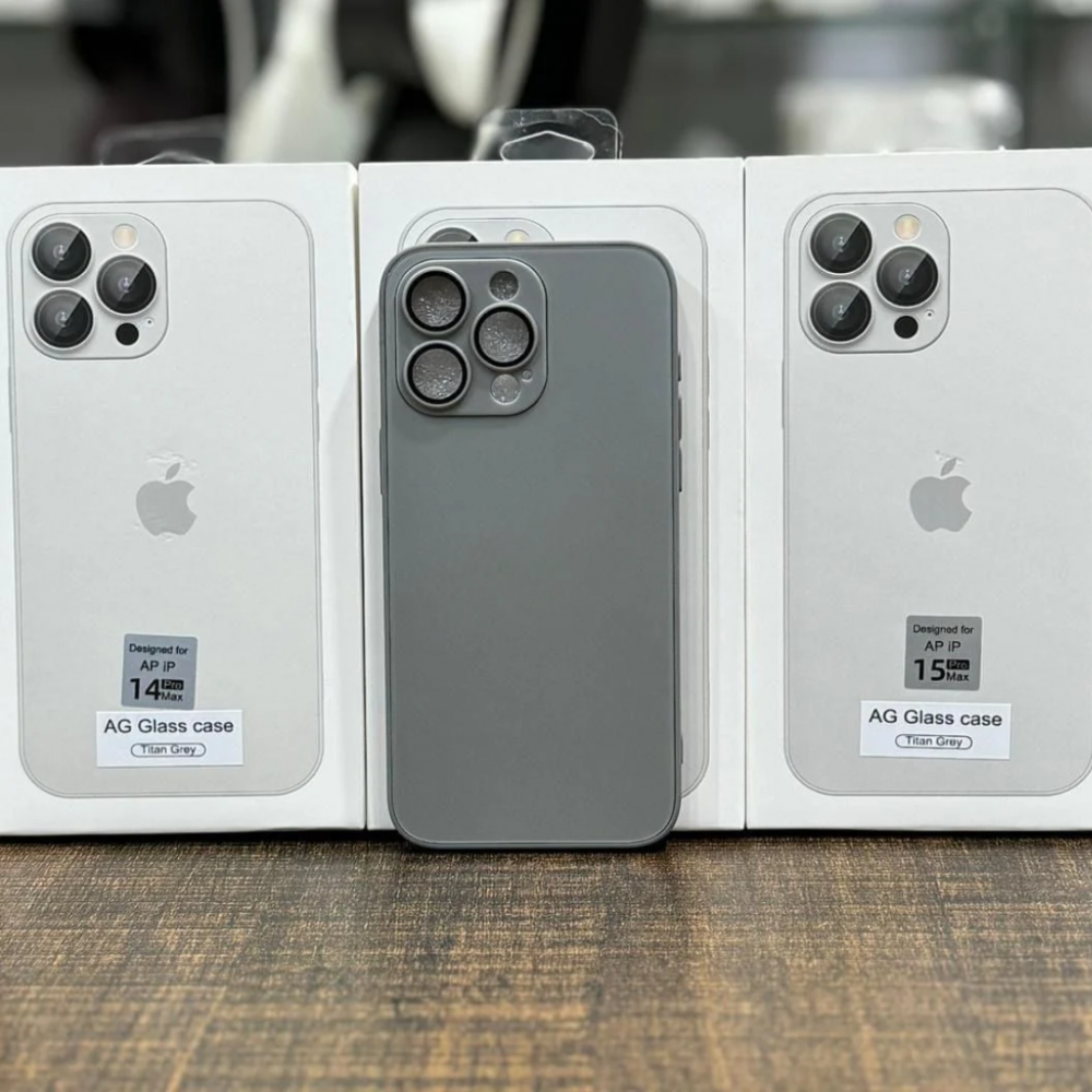 Husă de protecție din sticlă Premium AG Glass pentru iPhone 14 Pro Max, gri [2]